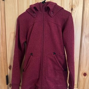Burton Women's Deep Burgundy Hooded Zip Jacket